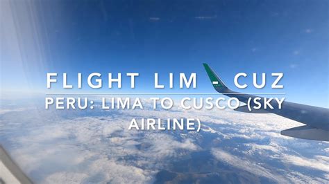 flights lima to cusco peruvian airlines